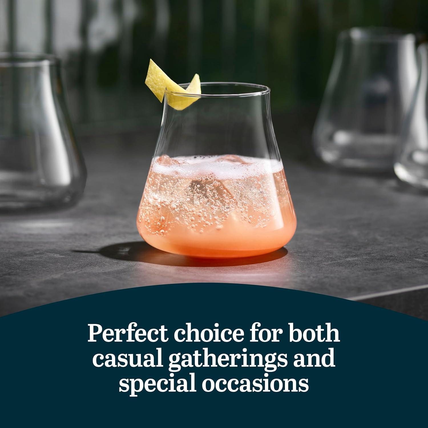 Libbey Libbey Magnitude Stemless Wine Glasses, 15-Ounce, Set Of 4 (Set of 4)