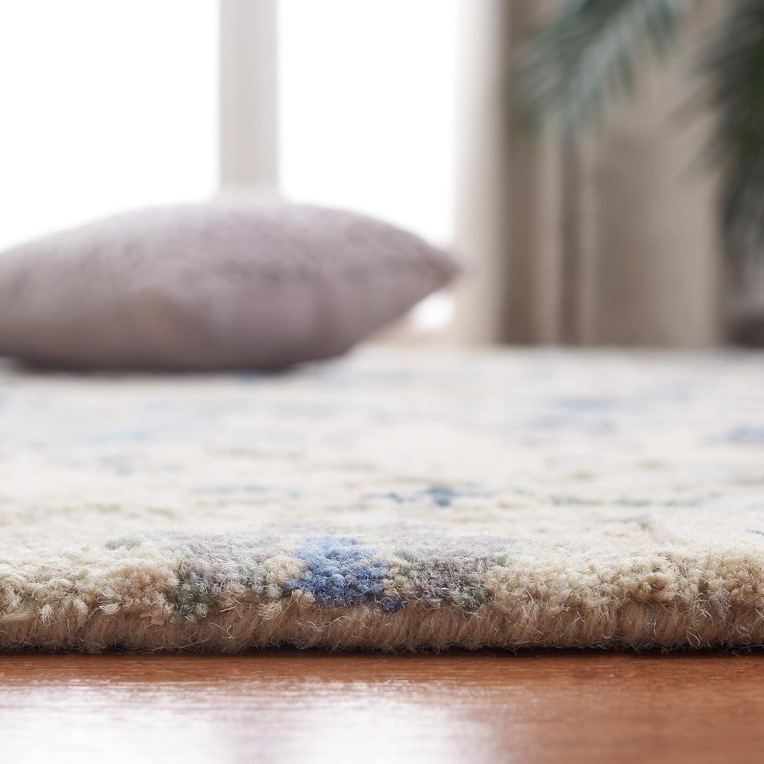 Glamour GLM622 Hand Tufted Area Rug - Grey/Blue - 5'x8' - Safavieh.