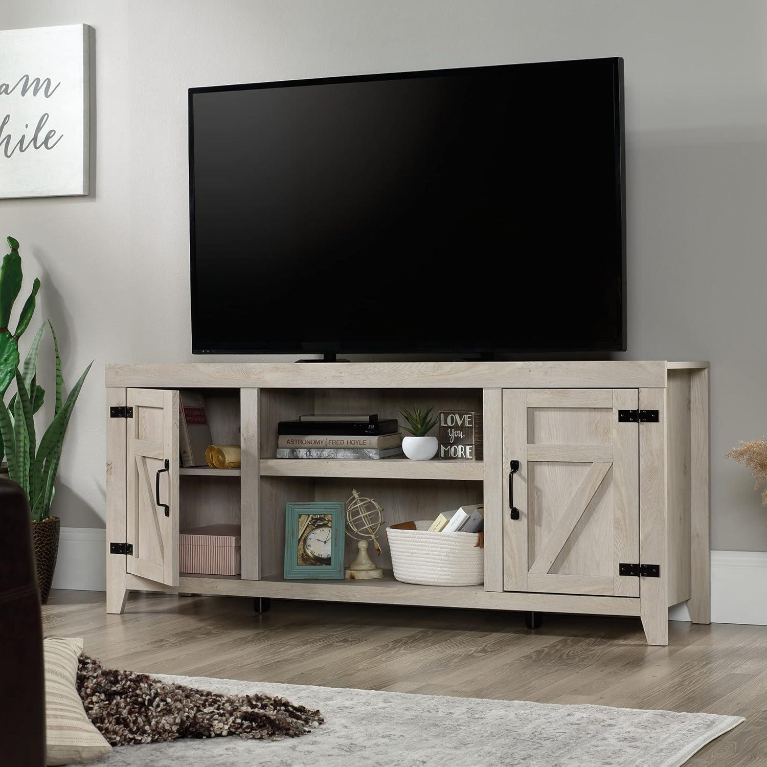 Sauder Select TV Stand/ Credenza for TV's up to 70", Sindoori Mango Finish