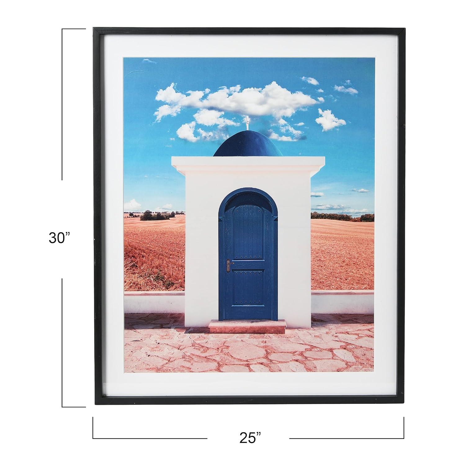 Creative Co-Op Wood Framed Architecture Photograph