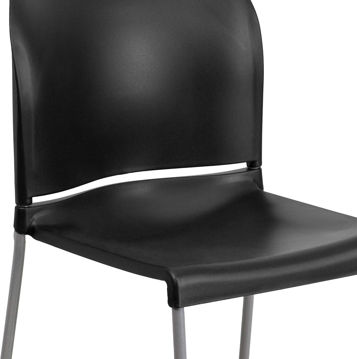 Flash Furniture Brielle Contoured Sled Base Stackable Waiting Room Chairs (Set of 5)