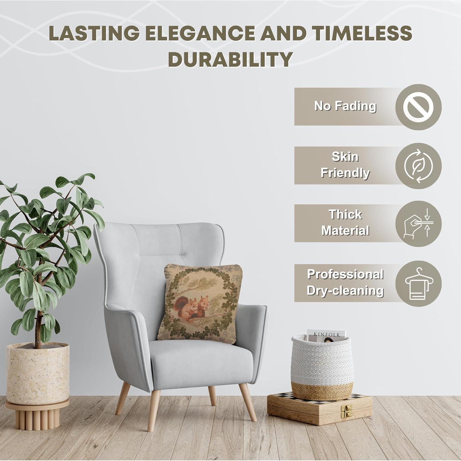 Charlotte Home Furnishings Animals & Wildlife Cotton Blend Pillow Cover