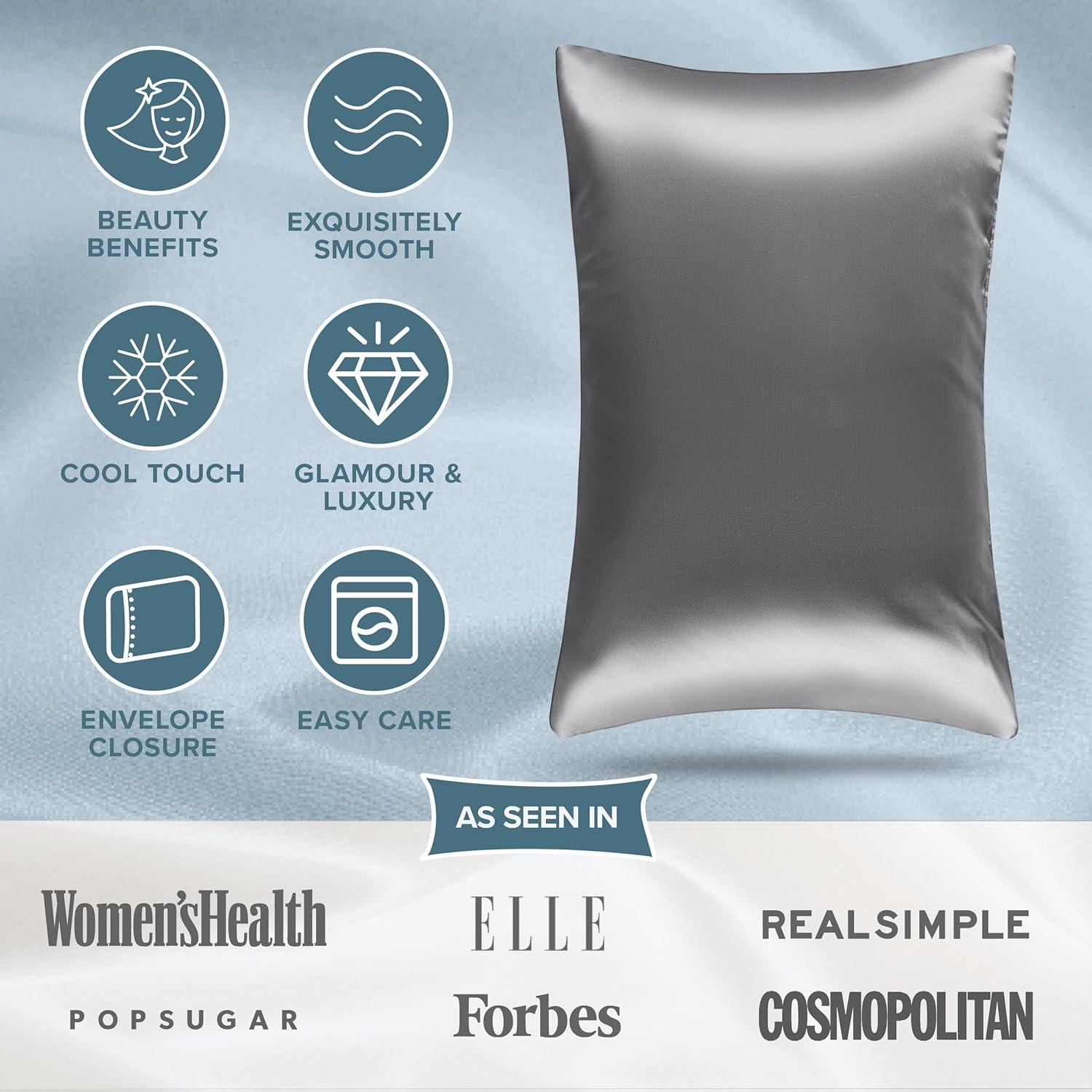 Soft Poly Satin Pillowcase Set