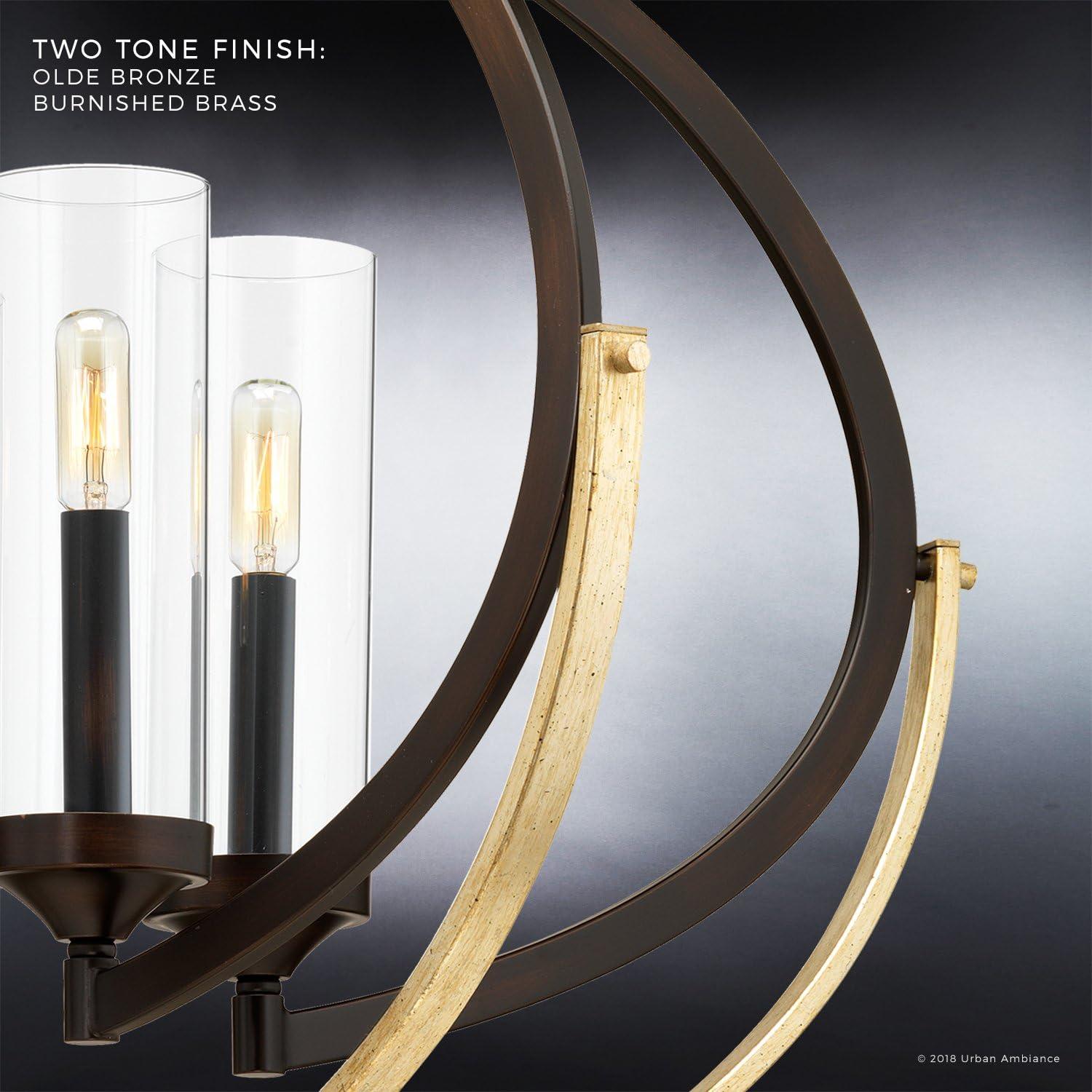 Urban Ambiance Luxury Mediterranean Chandelier,  27-7/8"H x 33-3/4"W,  Olde Bronze Finish, UHP2351