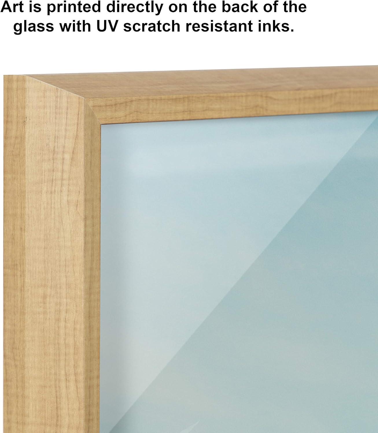 Kate & Laurel All Things Decor 24" x 24" Blake Small Spaces by Laura Evans Framed Printed Acrylic Natural : Modern Nautical Wall Decor