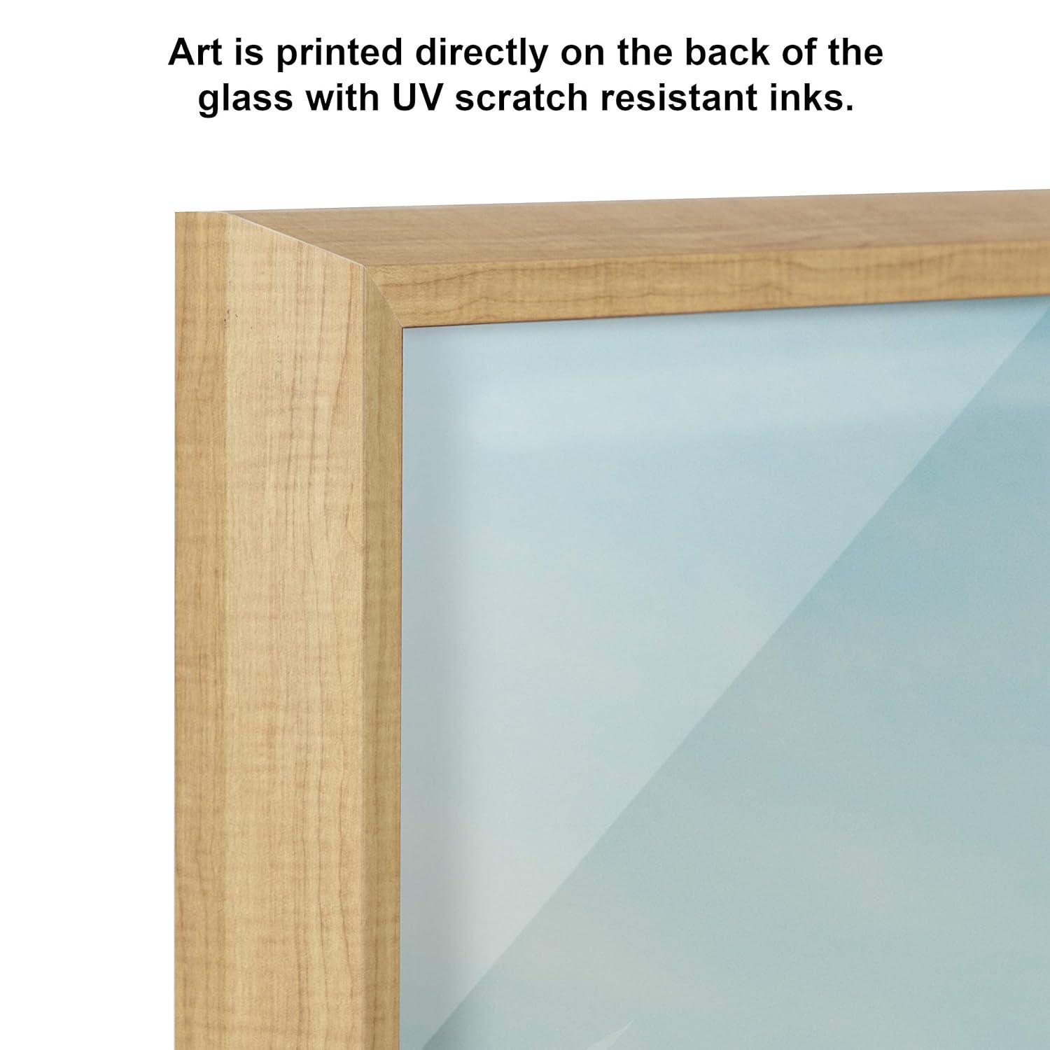 Kate & Laurel All Things Decor 24" x 24" Blake Small Spaces by Laura Evans Framed Printed Acrylic Natural : Modern Nautical Wall Decor