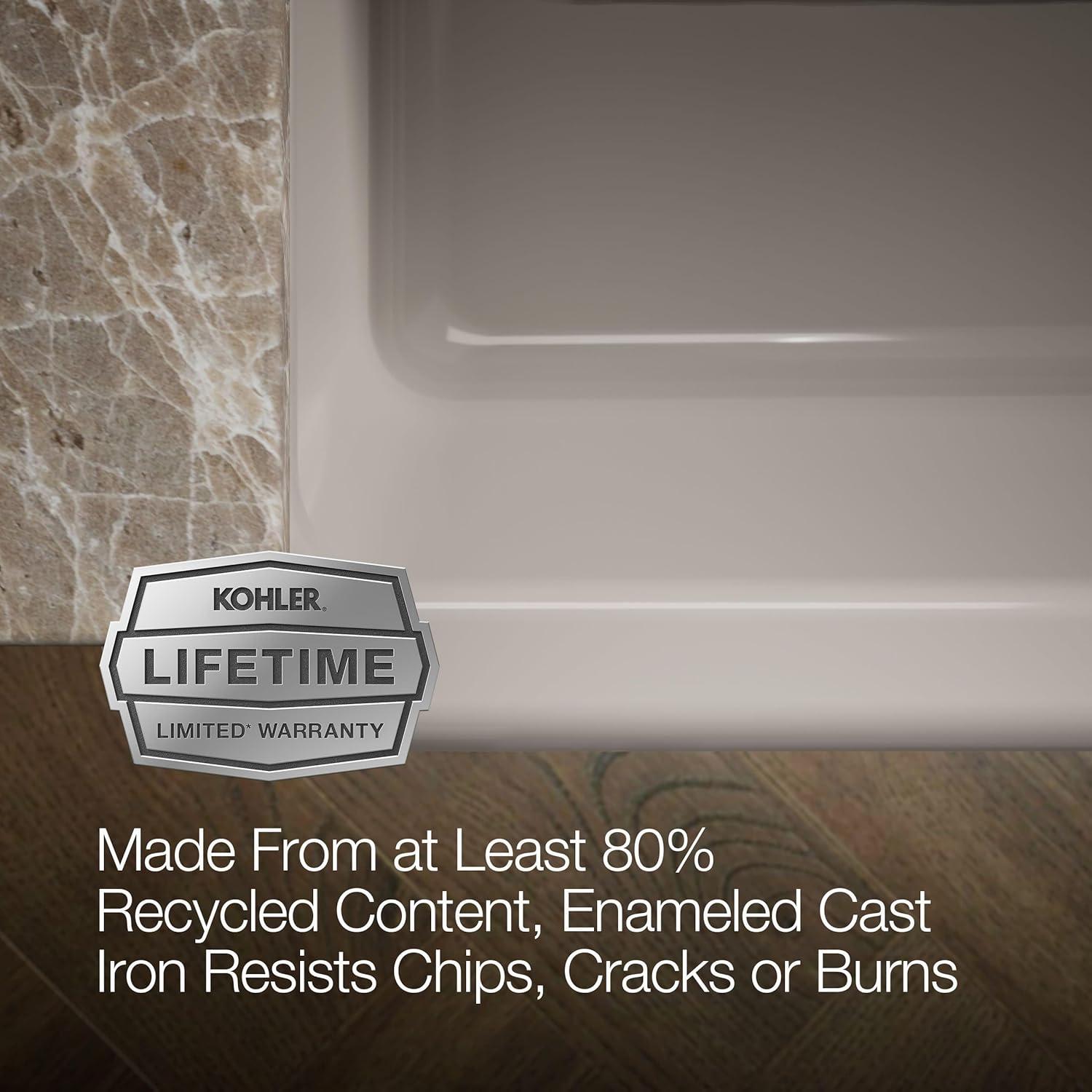 Whitehaven® 33" x 22" Self-Trimming Under-Mount Single-Bowl Kitchen Sink with Tall Apron