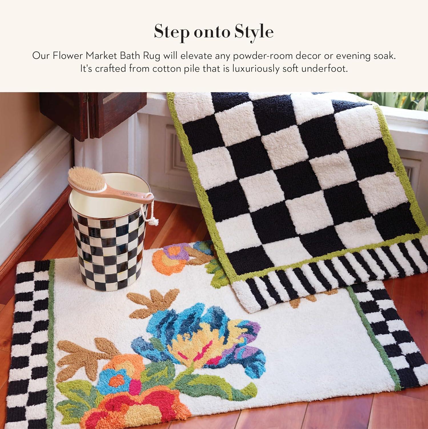 MacKenzie-Childs Flower Market Standard Bath Rug