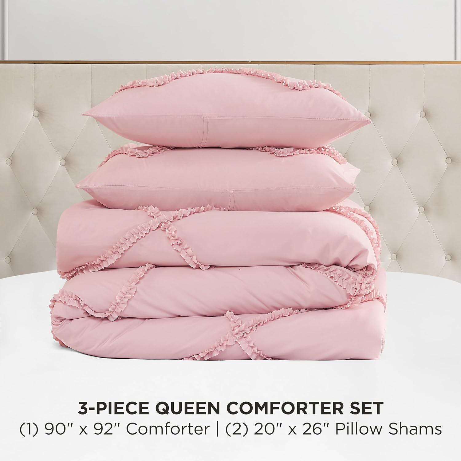 Juicy Couture Juicy Couture Diamond Ruffle Reversible Comforter & Shams Bedding Sets