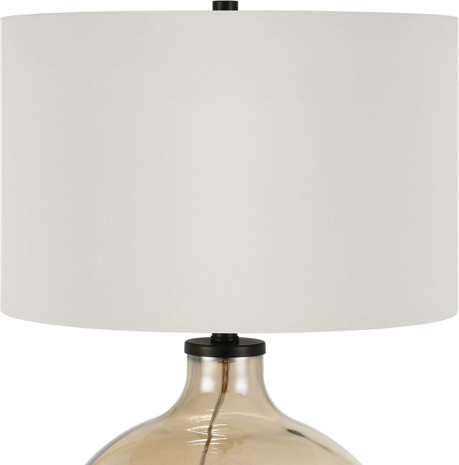 Elysian Bronze 23" Smart Table Lamp with Linen Shade