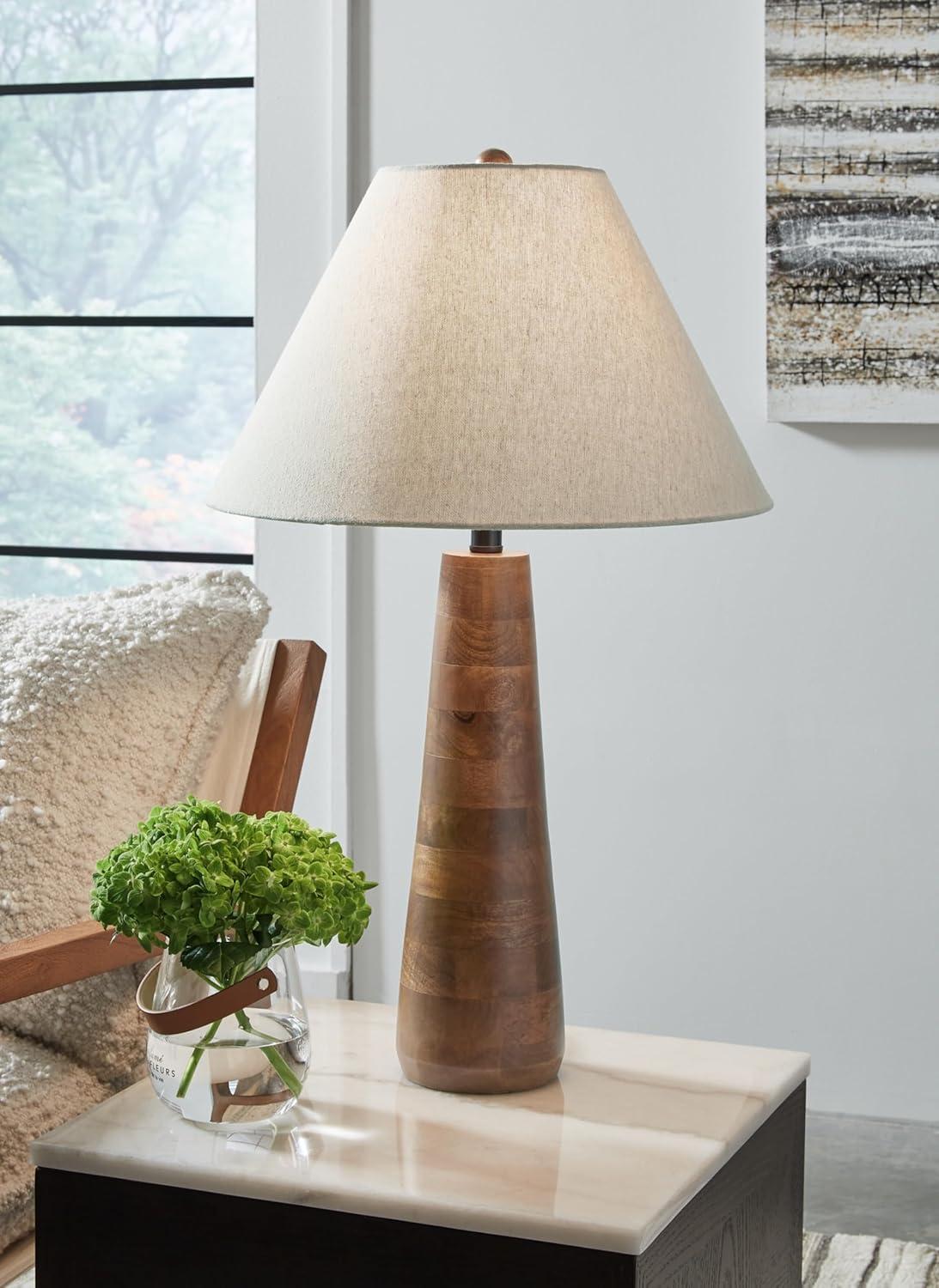 Signature Design by Ashley Danset Table Lamp, Brown