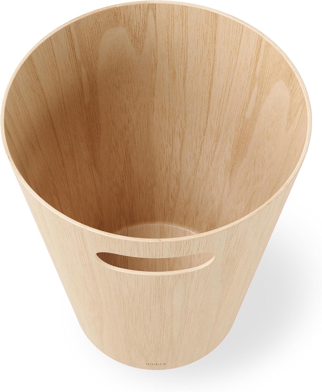 Umbra Woodrow Manufactured Wood Open Waste Basket - 2.25 Gallons
