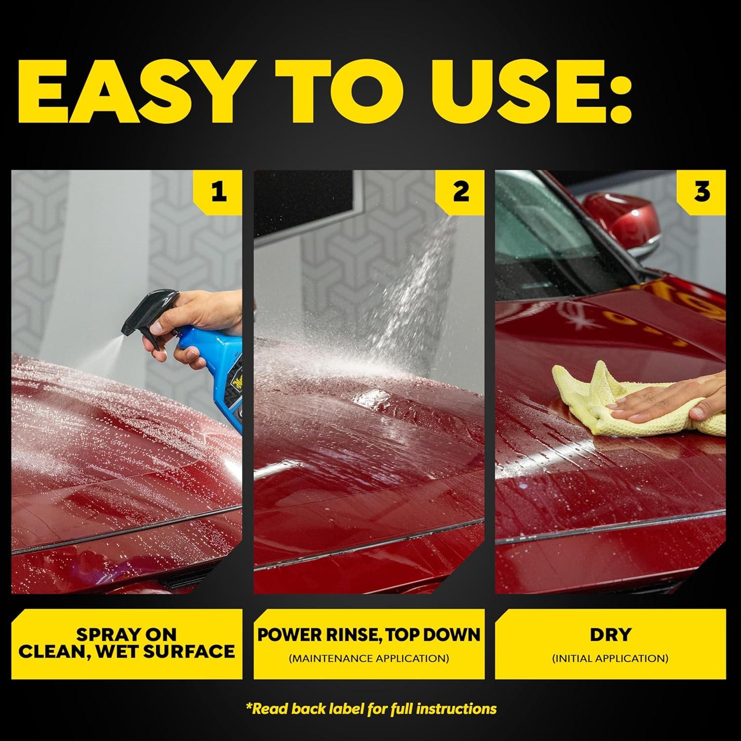 Meguiar's Hybrid Ceramic Wax – Easy to Use Ceramic Wax Protection - G190526SRP, 26 oz