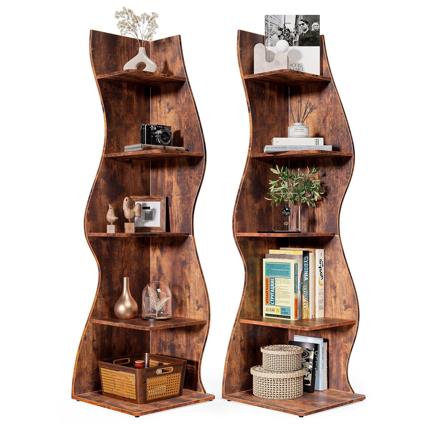 Millwood Pines Arhab Corner Bookcase