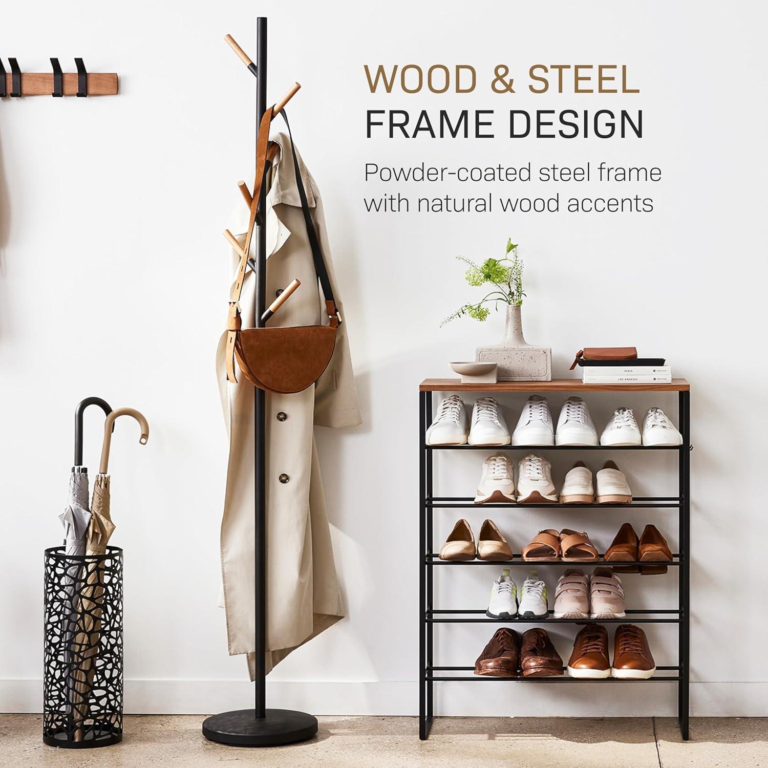 Yamazaki Home Coat Hanger, Steel, Weighted Base