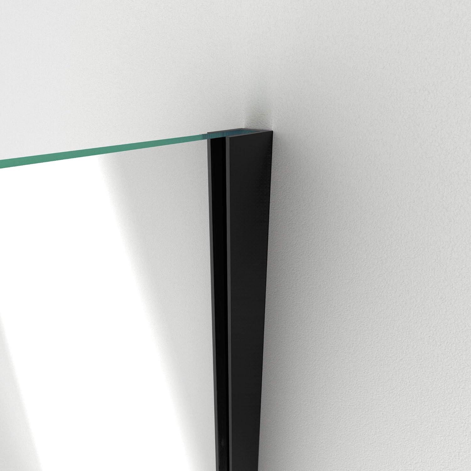 DreamLine Unidoor Plus 47" W x 36.375" D x 72" H Frameless Pivot Rectangle Shower Enclosure with Fixed Panel SHEN-2423243636-09