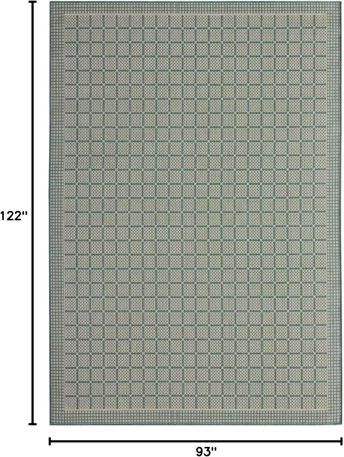 Nicole Miller New York Patio Country Luna Geometric Indoor/Outdoor Area Rug, Green/Beige