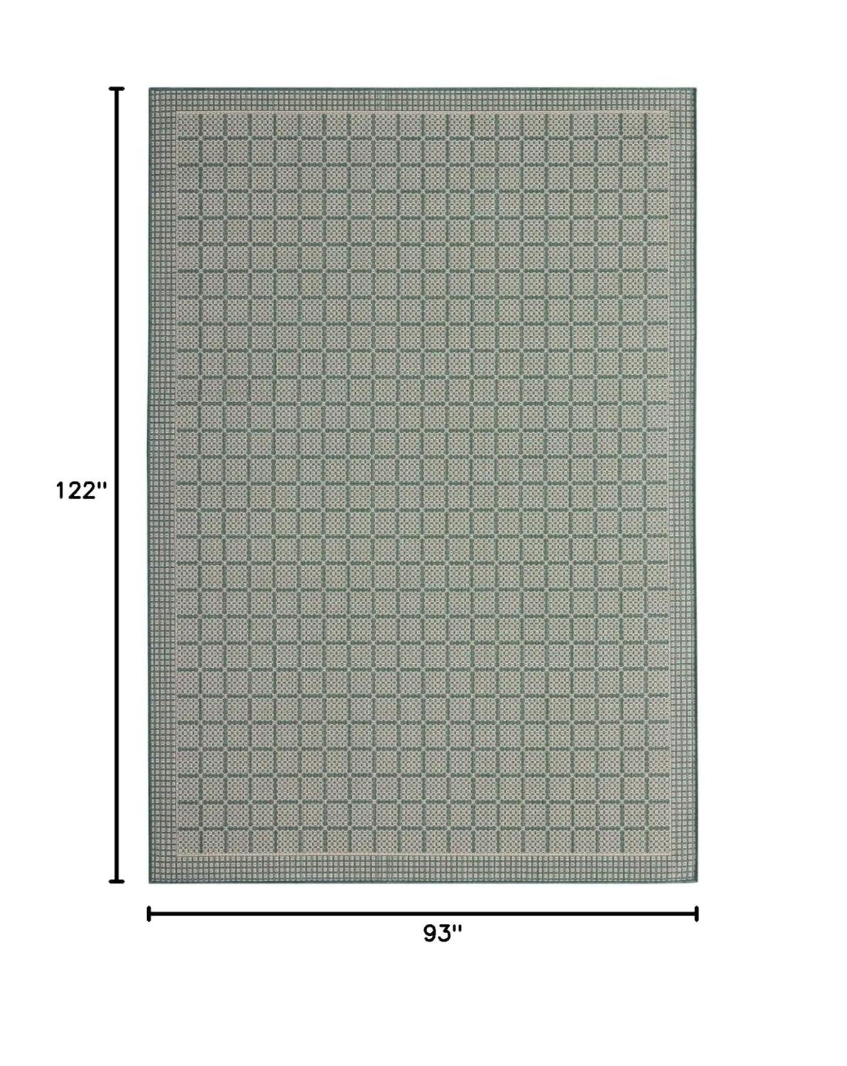 Nicole Miller New York Patio Country Luna Geometric Indoor/Outdoor Area Rug, Green/Beige