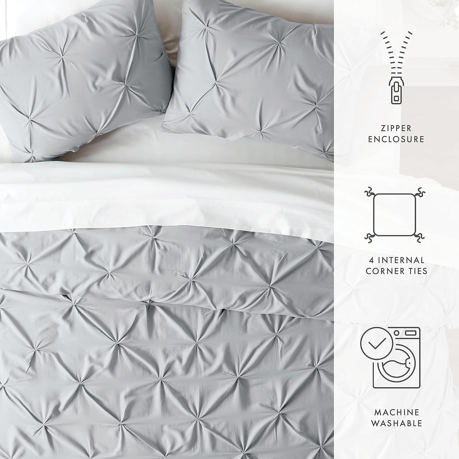 Becky Cameron Pinch Pleat Textured Duvet Cover Set