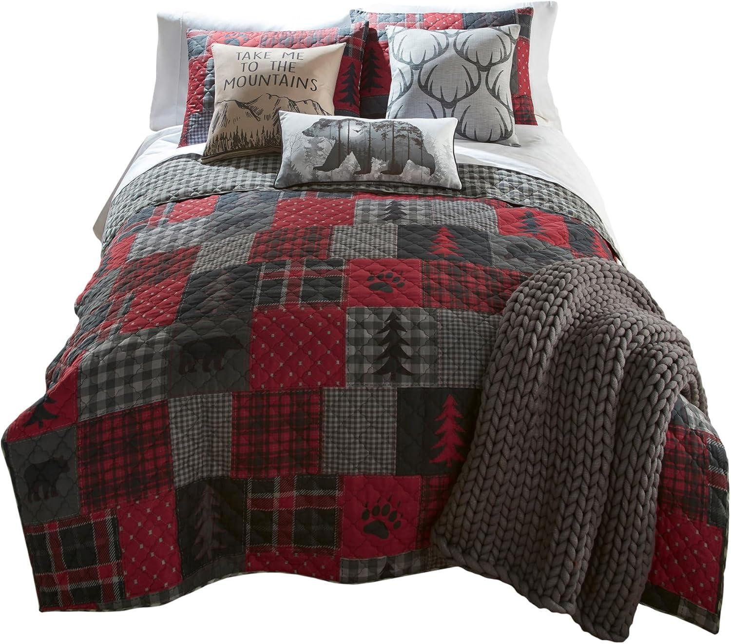 Your Lifestyle by Donna Sharp Red Forest 2 PC Lodge Twin Quilt Set