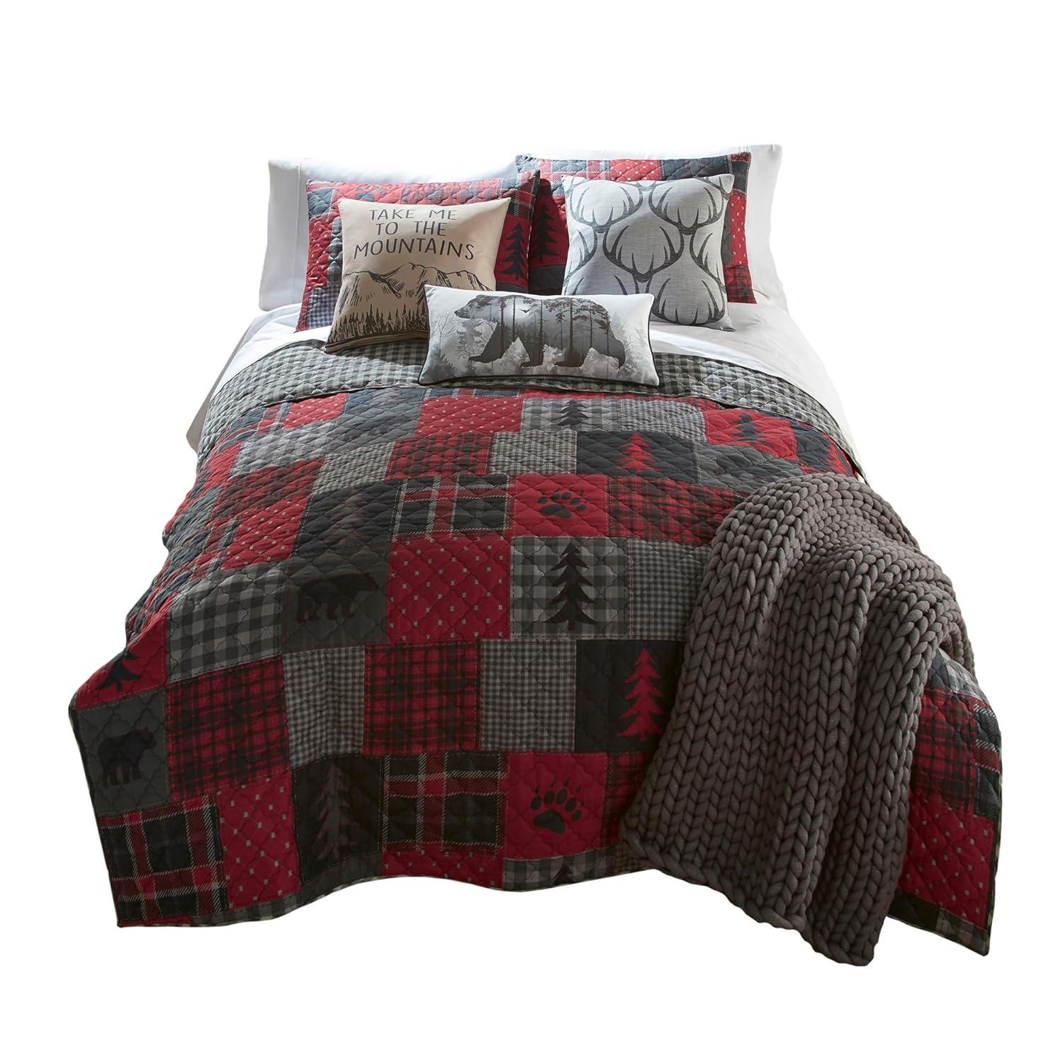 Your Lifestyle by Donna Sharp Red Forest 2 PC Lodge Twin Quilt Set
