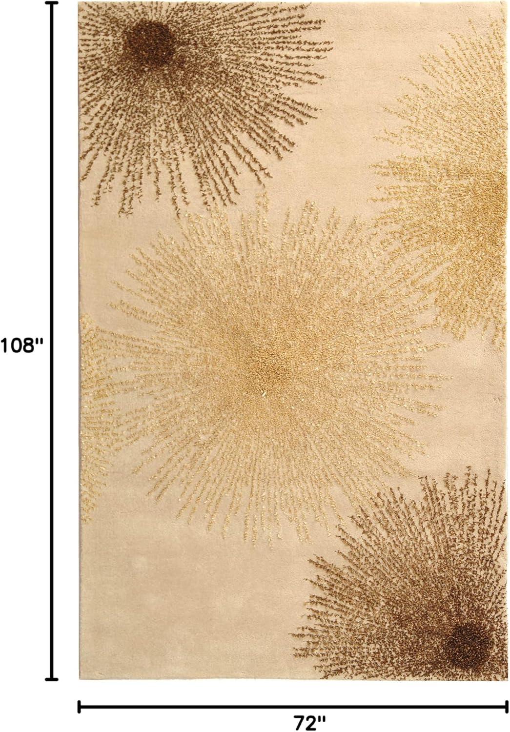 Soho SOH712 Hand Tufted Area Rug - Beige - 6'x9' - Safavieh.