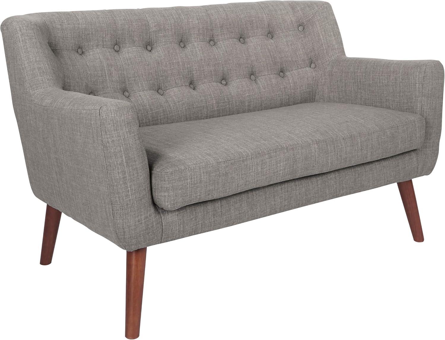 Mill Lane Loveseat with Coffee Legs Gray - OSP Home Furnishings