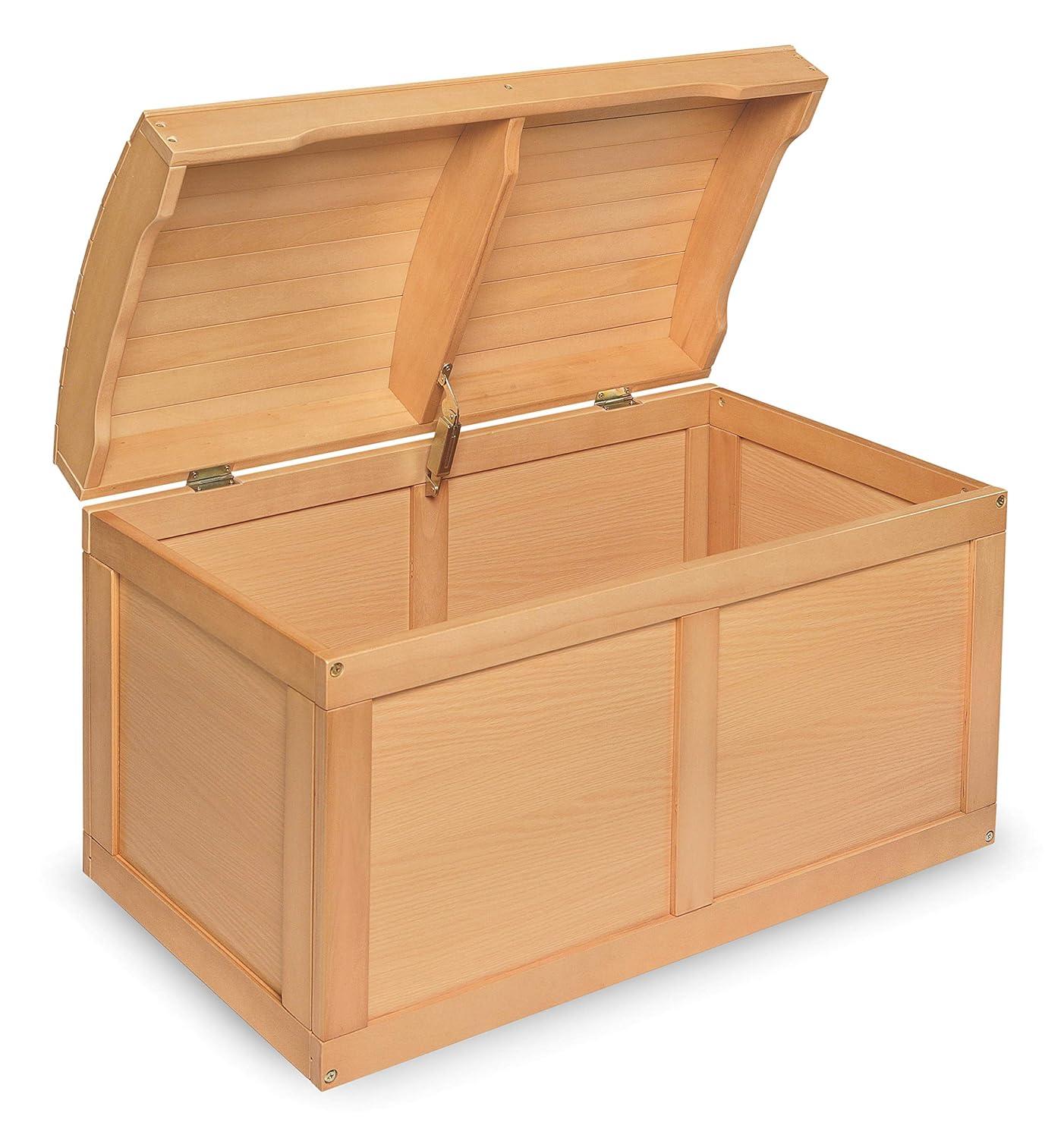 Badger Basket Hardwood Barrel Top Toy Chest - Natural