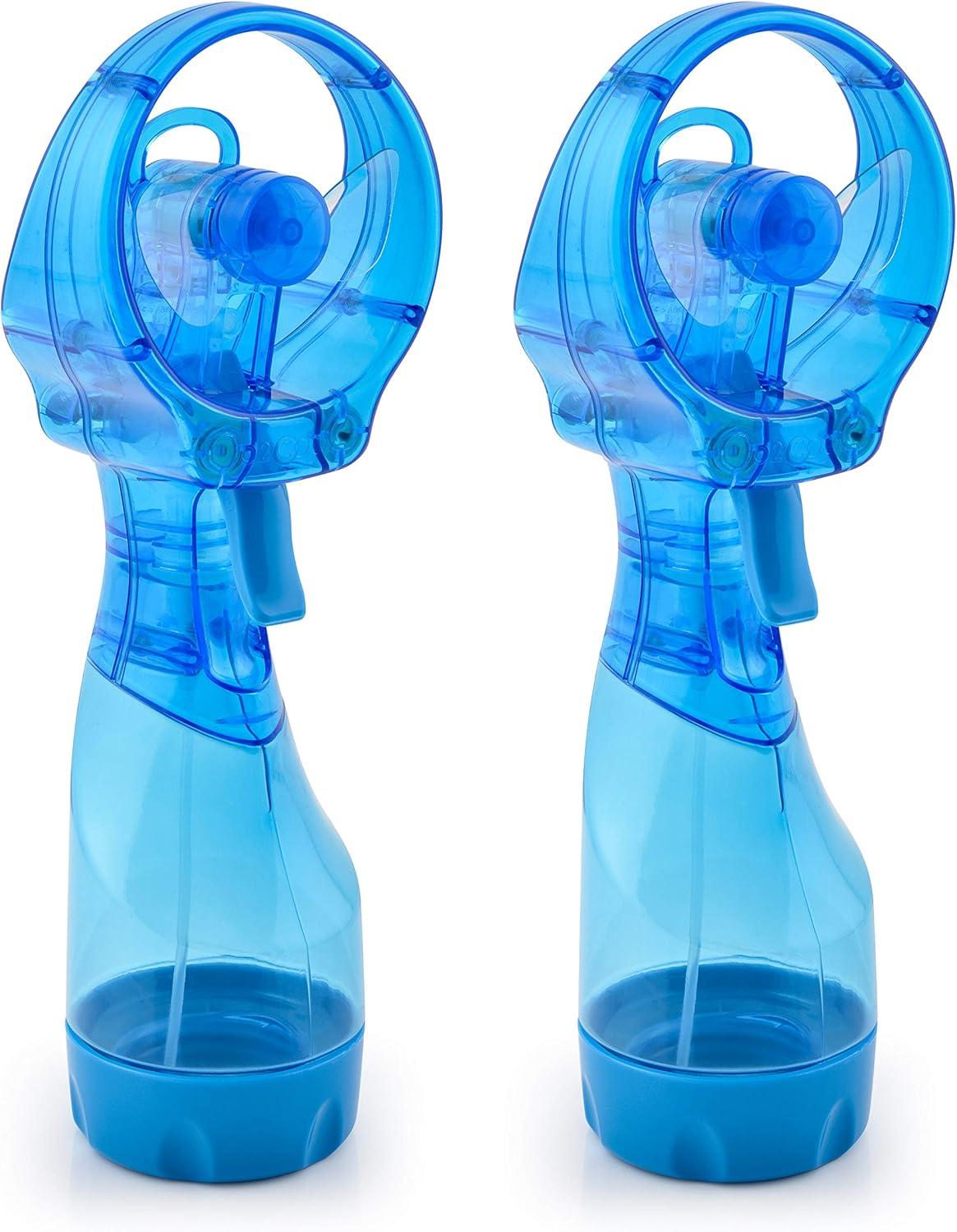 O2COOL Deluxe Misting Fan - 2 Pack - Light Blue