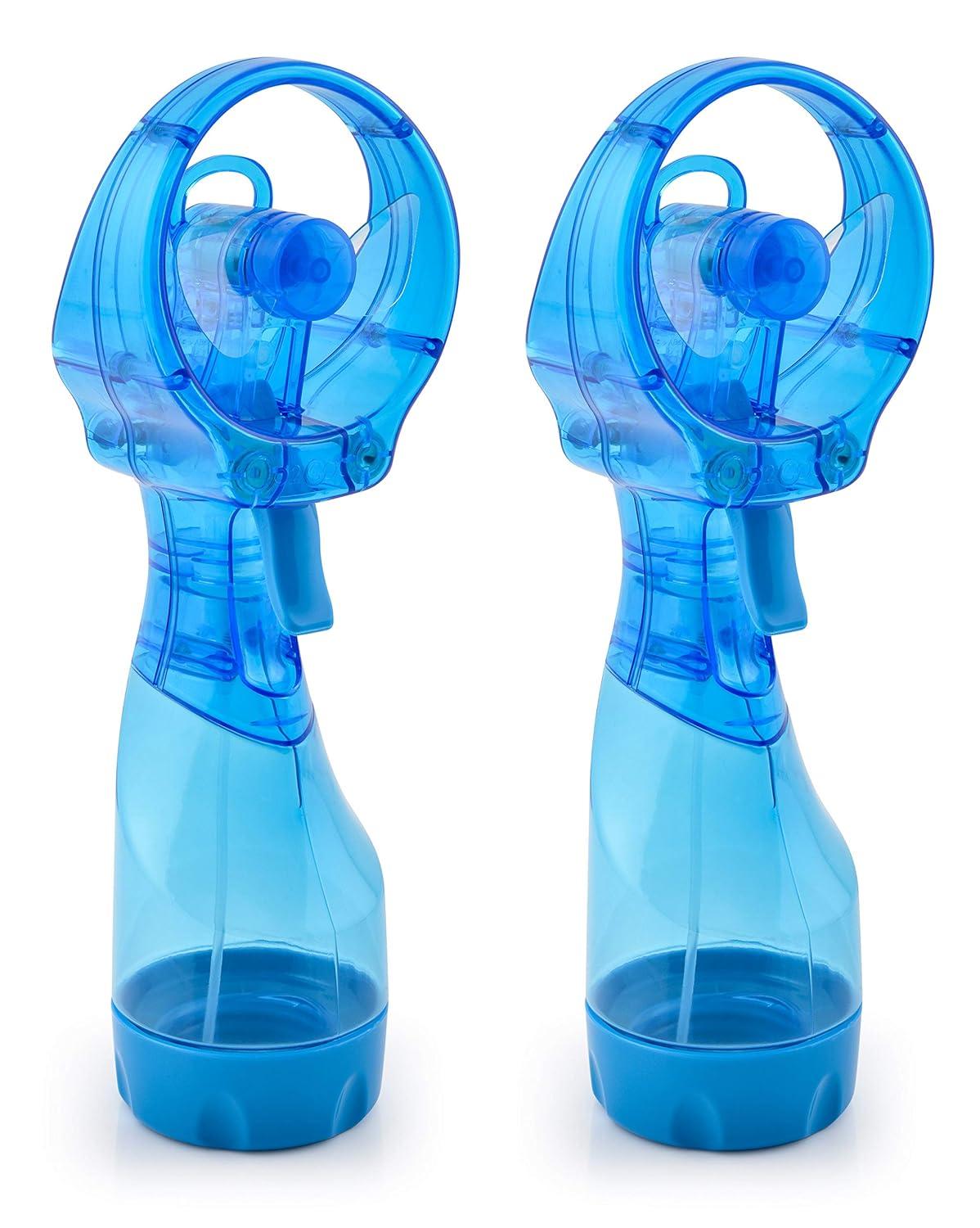 O2COOL Deluxe Misting Fan - 2 Pack - Light Blue