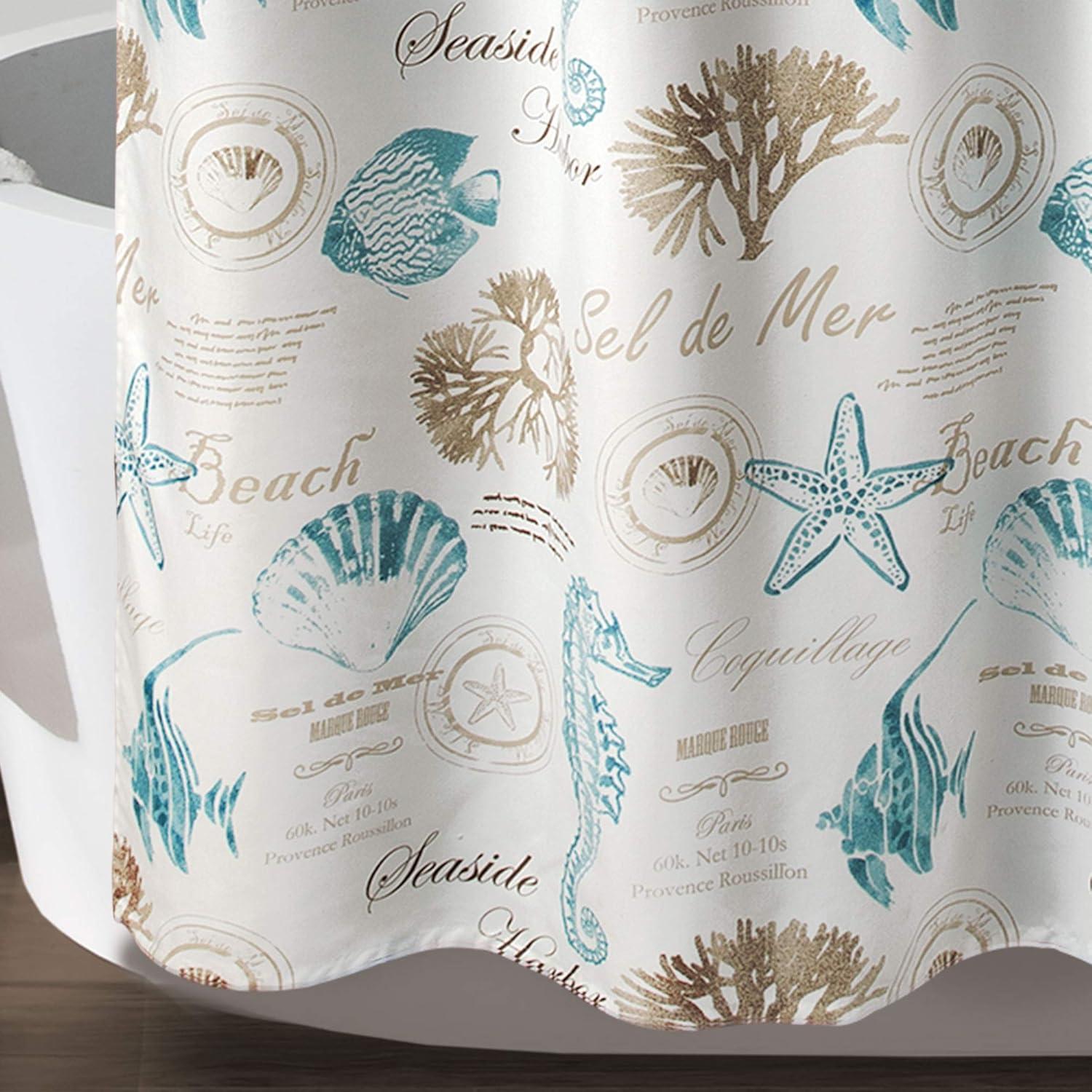 Lush Decor Harbor Life Shower Curtain