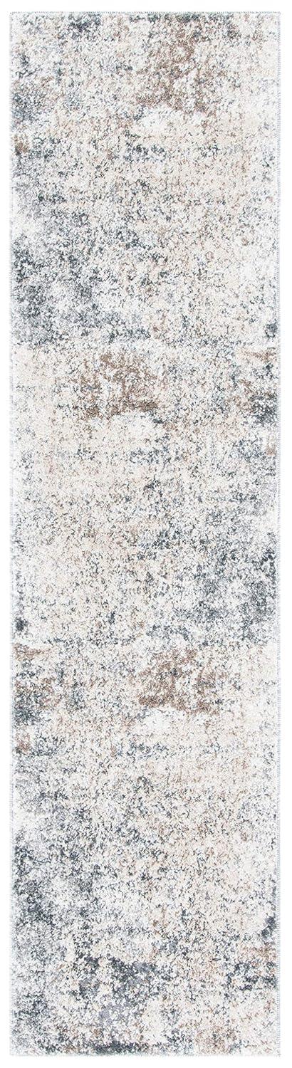 Aston ASN705 Power Loomed Indoor Runner Rug - Ivory/Grey - 2'x8' - Safavieh