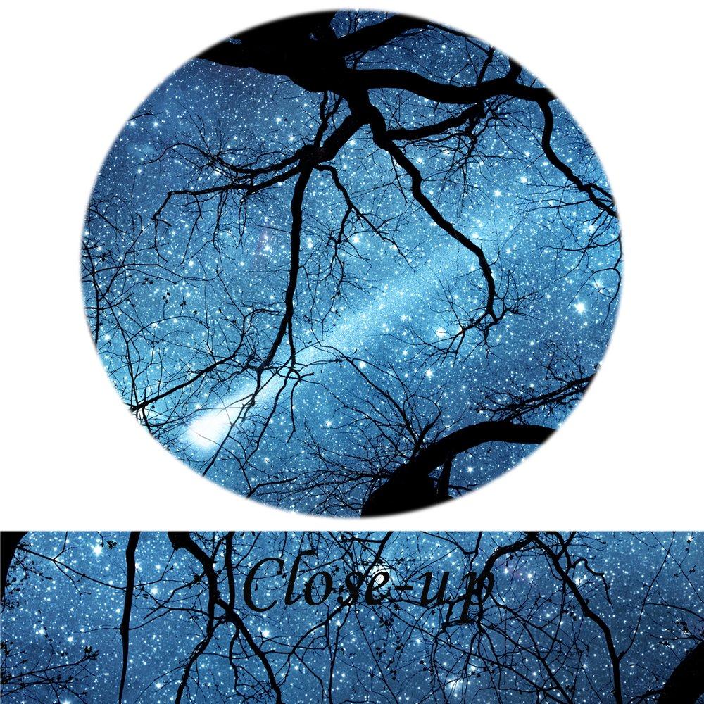 KREATIVE ARTS Night Starry Sky Surrounded Trees Forest Canvas Wall Art Prints Landscape Canvas Picture Wall Decal Home Decoration Ready to Hang 16x24nichx3pcs