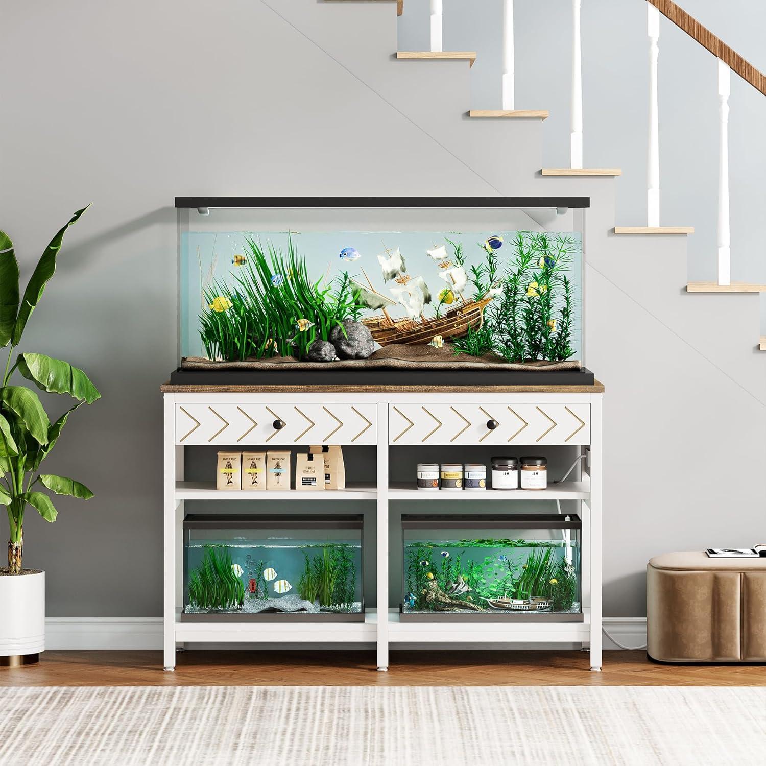 Tucker Murphy Pet™ 40-50 Gallon Aquarium Stand with Charging Station