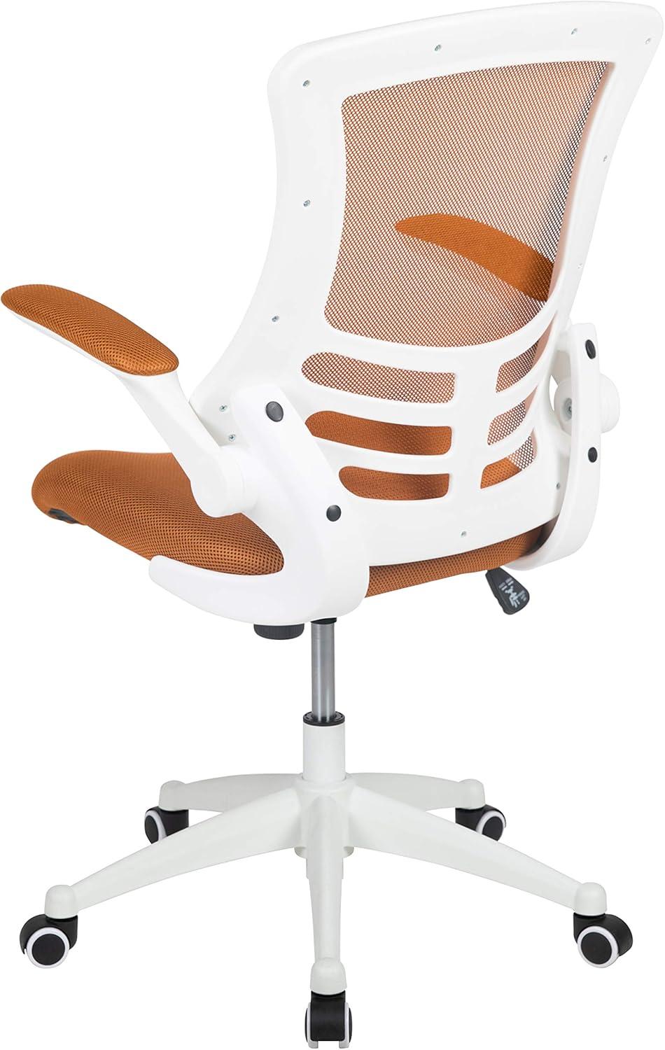 Flash Furniture Mid-Back Mesh Swivel Ergonomic Task Office Chair with Flip-Up Arms