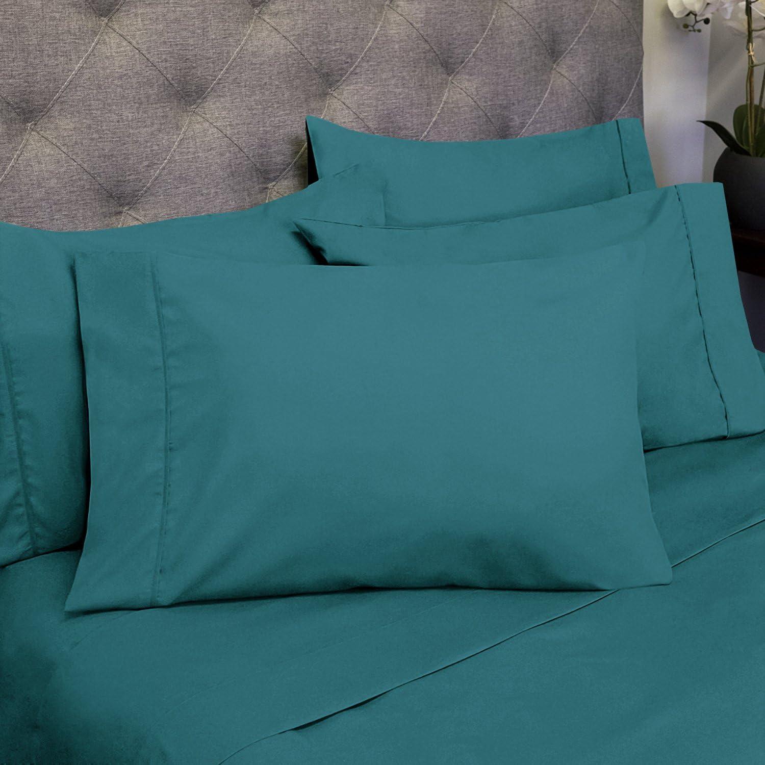 Teal Queen Deep Pocket Microfiber Sheet Set