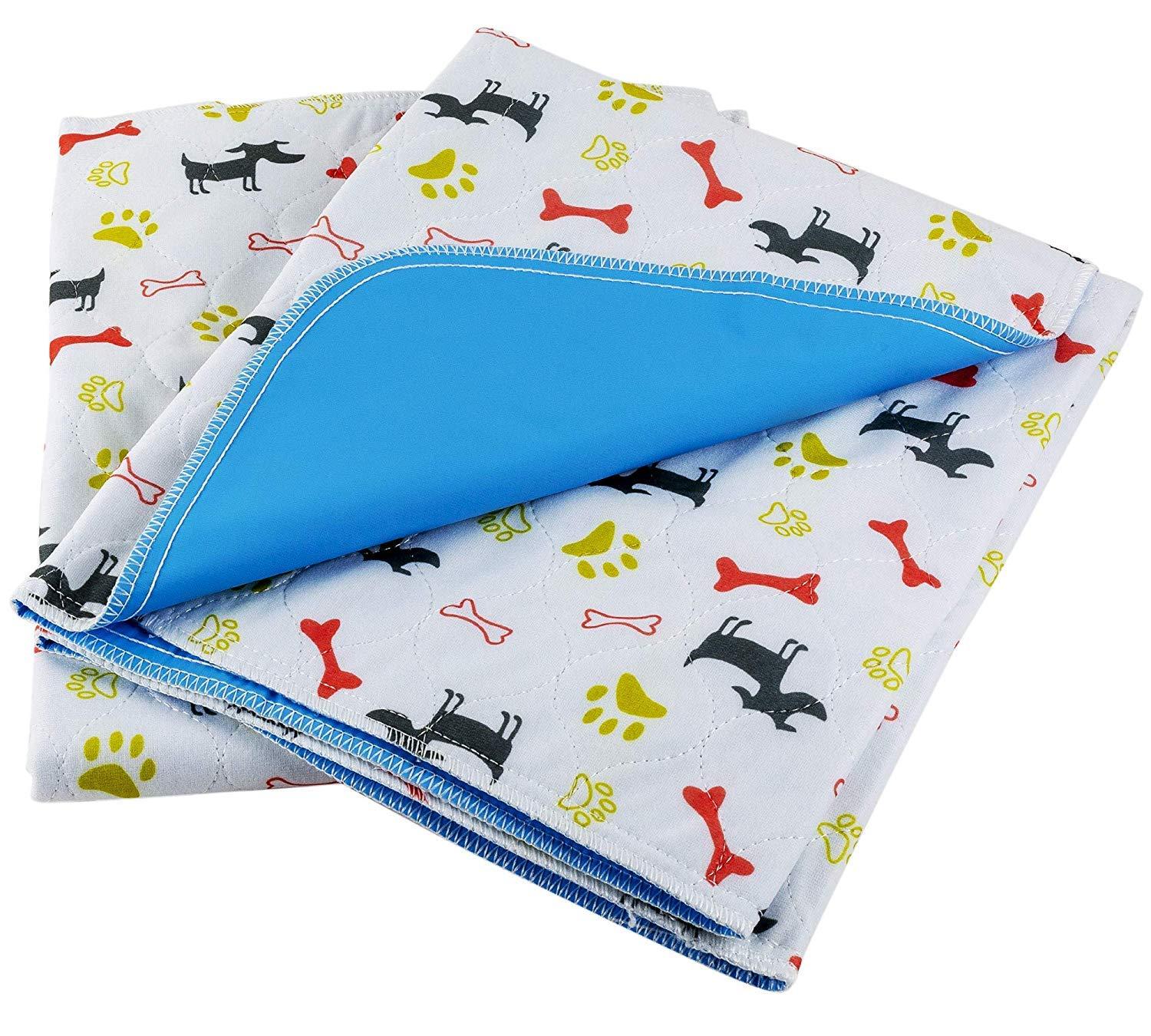Premium Washable Reusable Pet Pee Pads | Large House Training Mats 28 inches x 31 inches