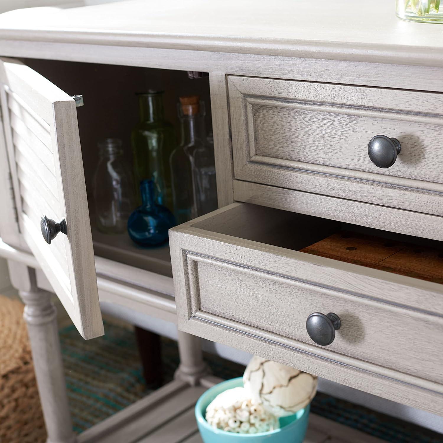 Tate 2 Drawer 2 Door Console Table - Greige - Safavieh