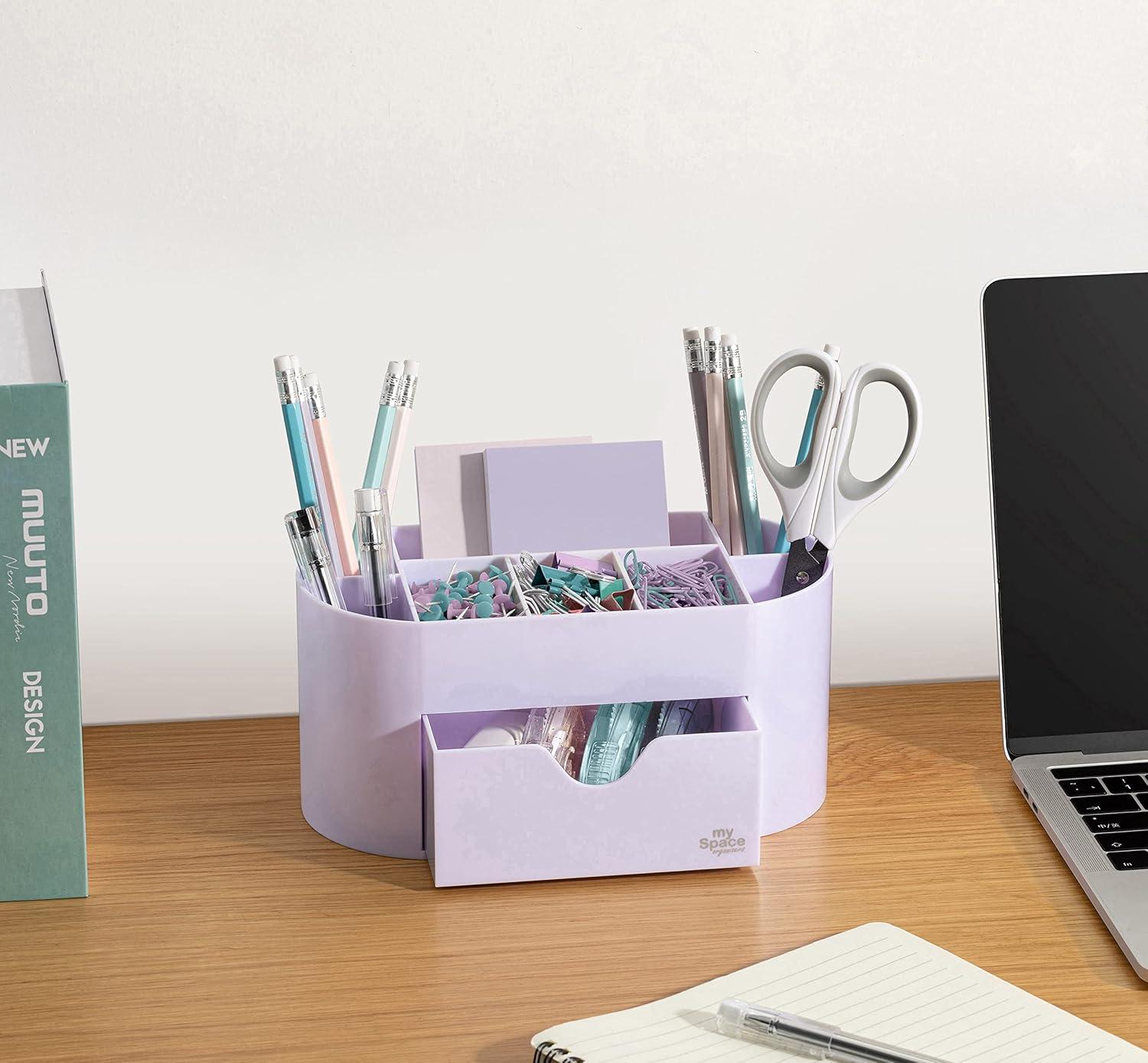 Acrylic Desk Organizer for Office Supplies and Desk Accessories Pen Holder