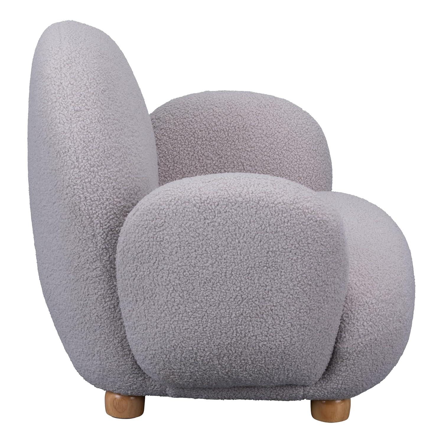 Sprogs Kids Comfy Plush Reading Chair With Arms - Sturdy Cushioned Accent Chair For Toddlers, Childrens Bedroom, Lounge, Preschool, Daycare - Teddy Bear Fabric