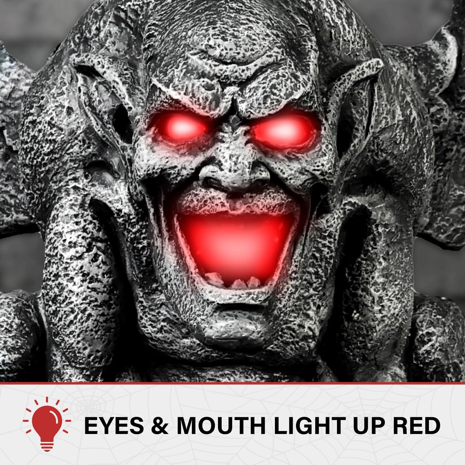 Haunted Hill Farm Lifesize Witch Prop with Lights and Sound, Indoor/Covered Outdoor Halloween Decoration