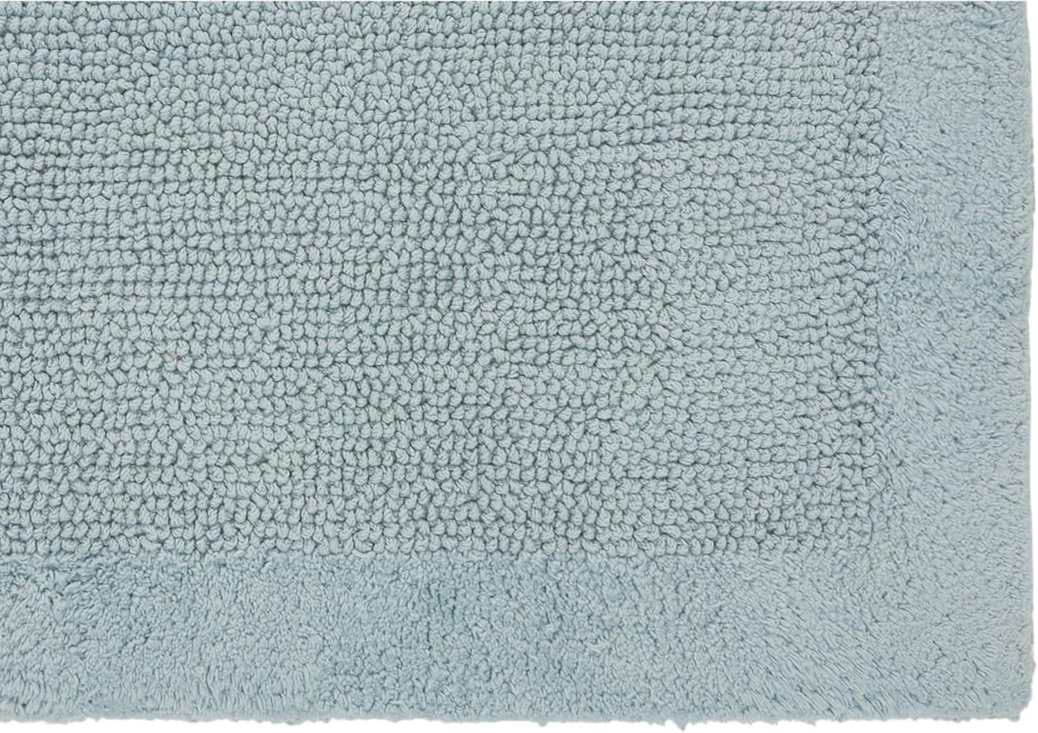 Better Trends Edge 100% Cotton Tufted Reversible Bath Rug 21" x 34" Rectangle - Gray