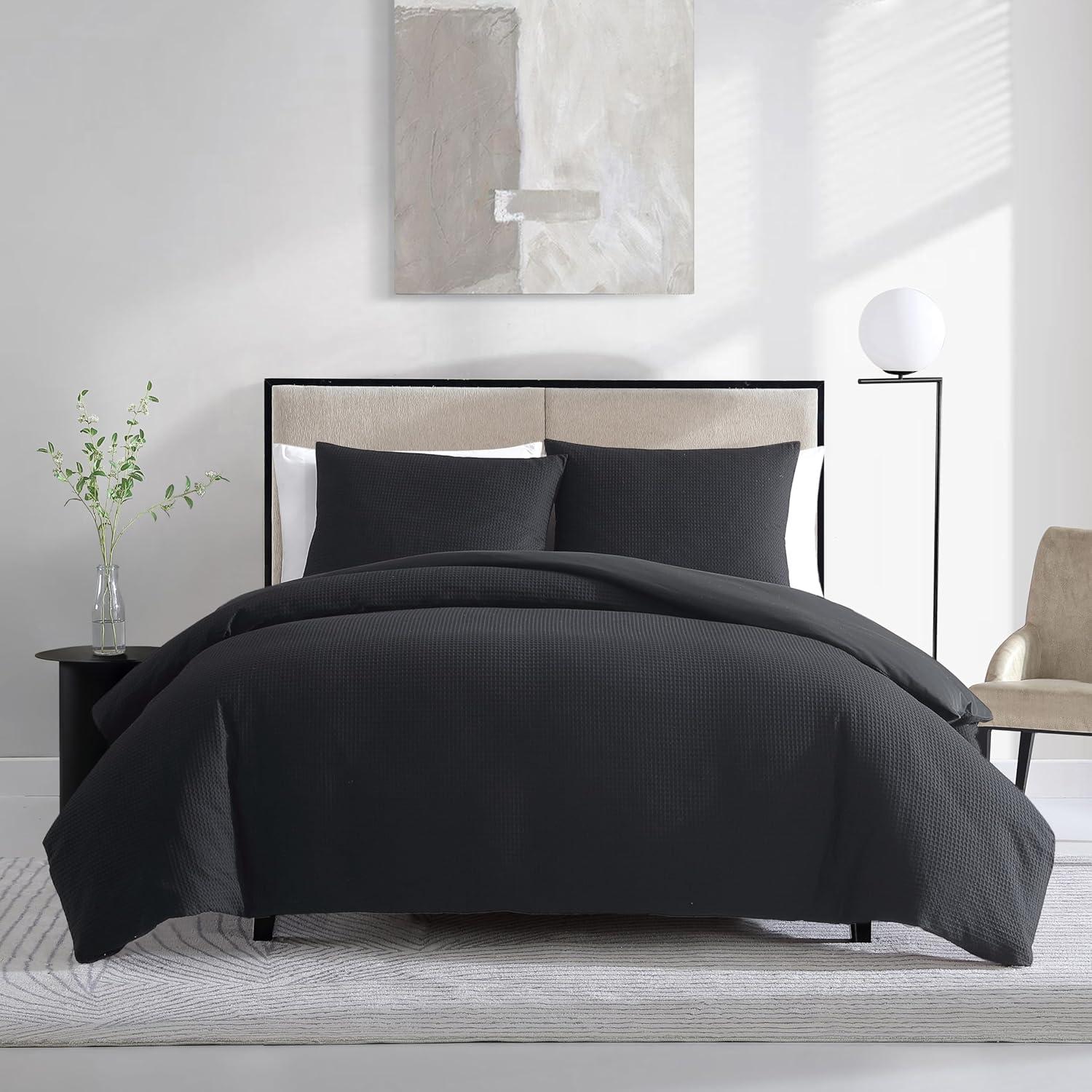 Vera Wang Vera Wang Waffle Pique Solid Cotton Comforter Set