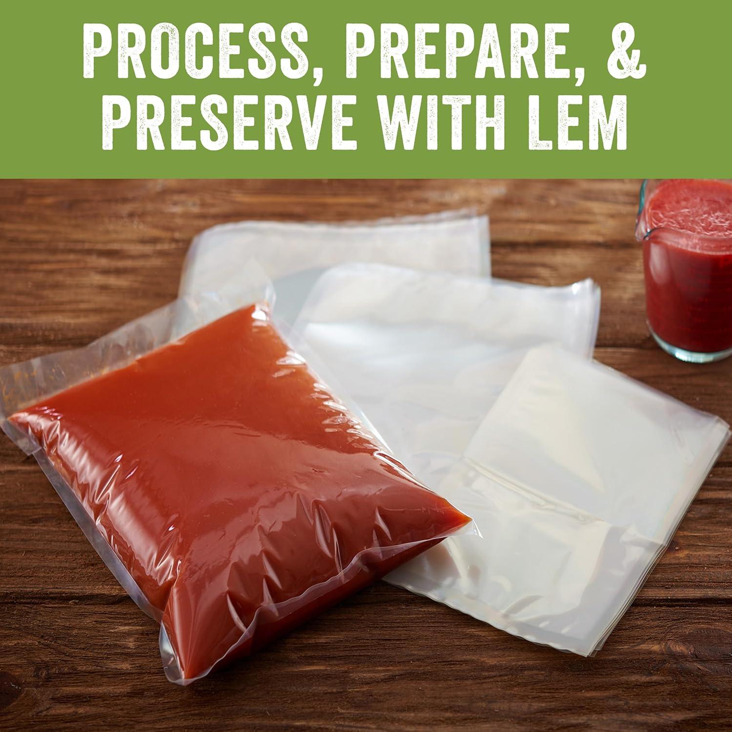Clear Rectangular Leak Resistant Vacuum Sealer Bags, 6" x 9"