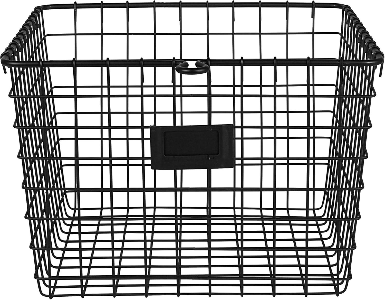 Spectrum Diversified Small Storage Basket Light Silver: Metal Locker Storage & Portable Utility Organizer