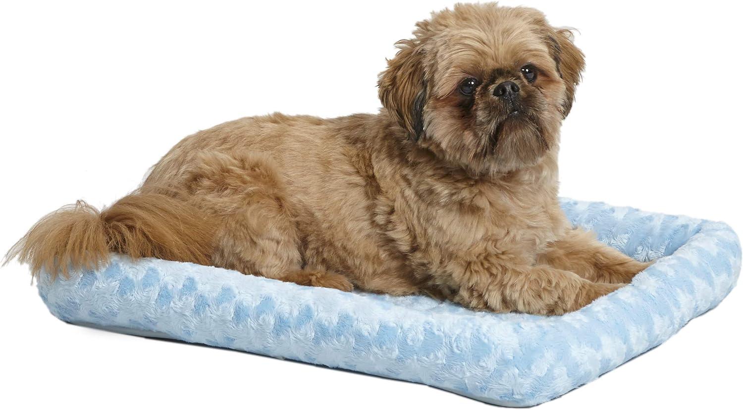 QuietTime Pet Bed & Dog Crate Mat, Powder Blue, 24"