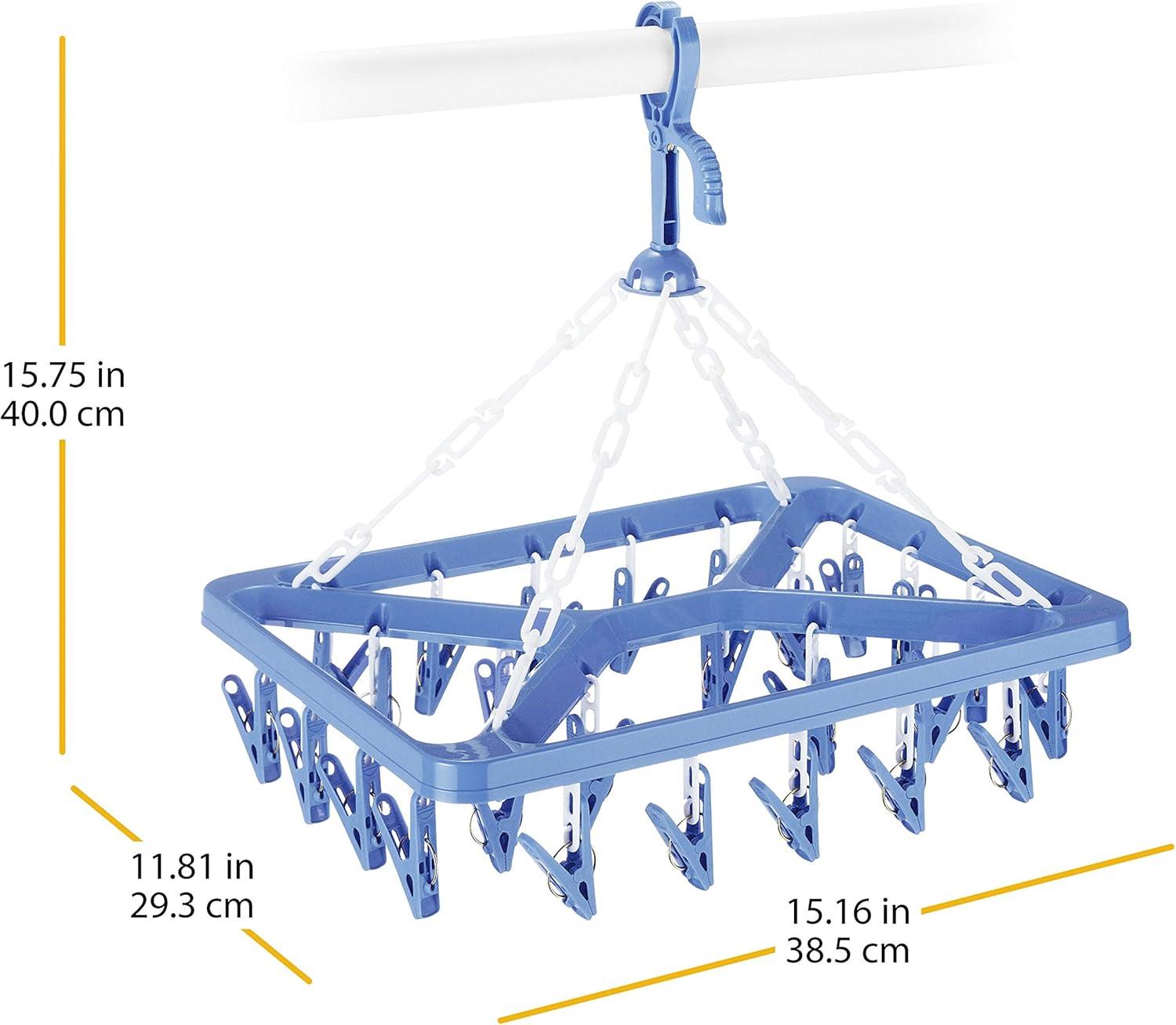 Whitmor Clip & Drip Laundry Hanger, 26 Clips