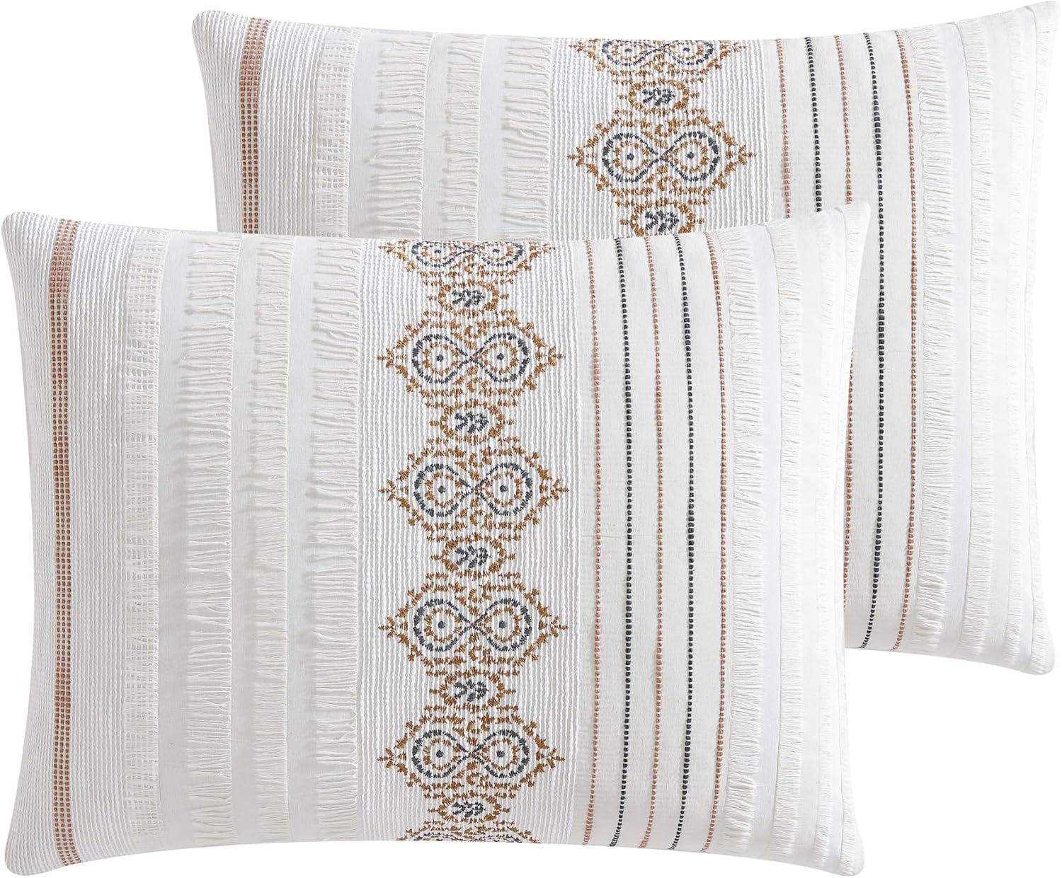 5pc Andrew Comforter Bedding Set Ivory - Riverbrook Home