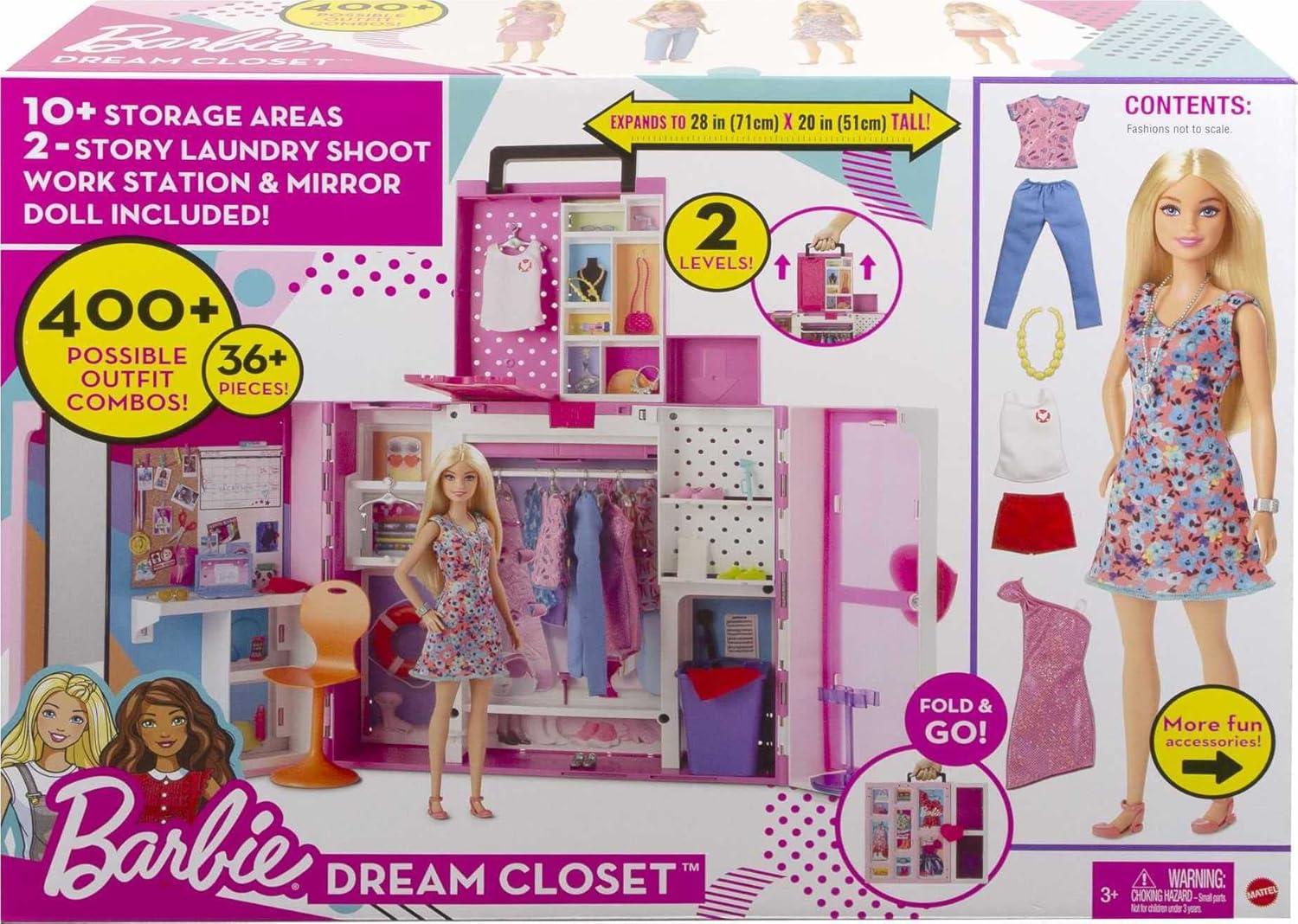 Mattel Barbie Dream Closet Doll and Playset