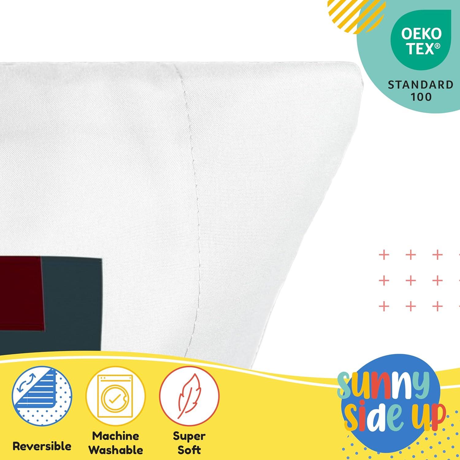 Sunny Side Up Minecraft Mobs & Animals 2 Pack Reversible Pillowcases - Double Sided Pillow Covers, Kids Super Soft Creeper Bedding